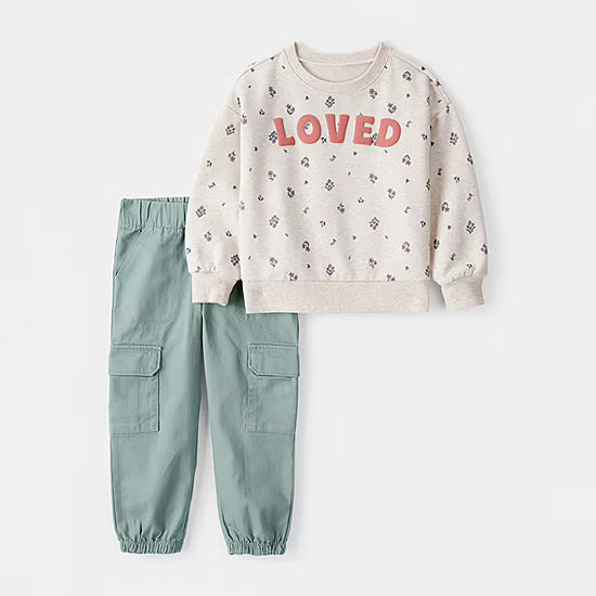 Carter's Loved Floral Toddler Girls 2-pc. Pant Set